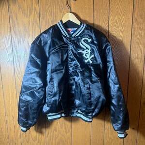 Vintage Swingster Chicago White Sox Satin Bomber Jacket Size L